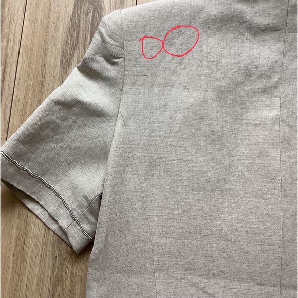 EUC vintage linen tunic suit jacket - Picture 11 of 12